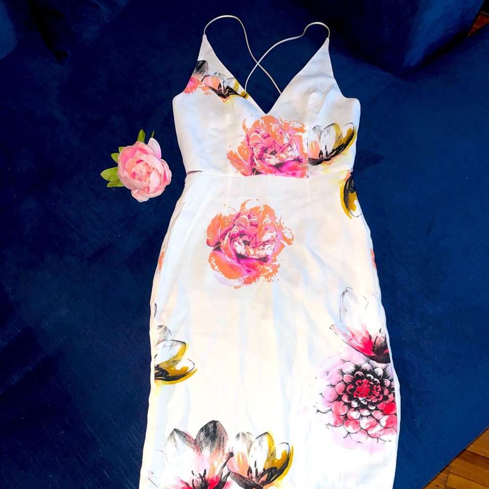 TopShop Beautiful Floral Bodycon Dress, BNT, Sz 2